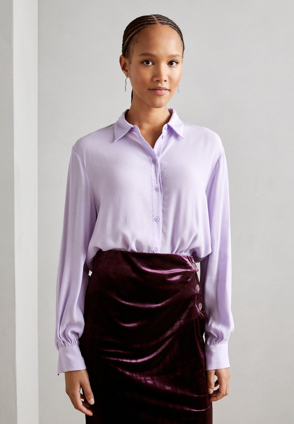 Блузка-рубашка Esprit, цвет lavender