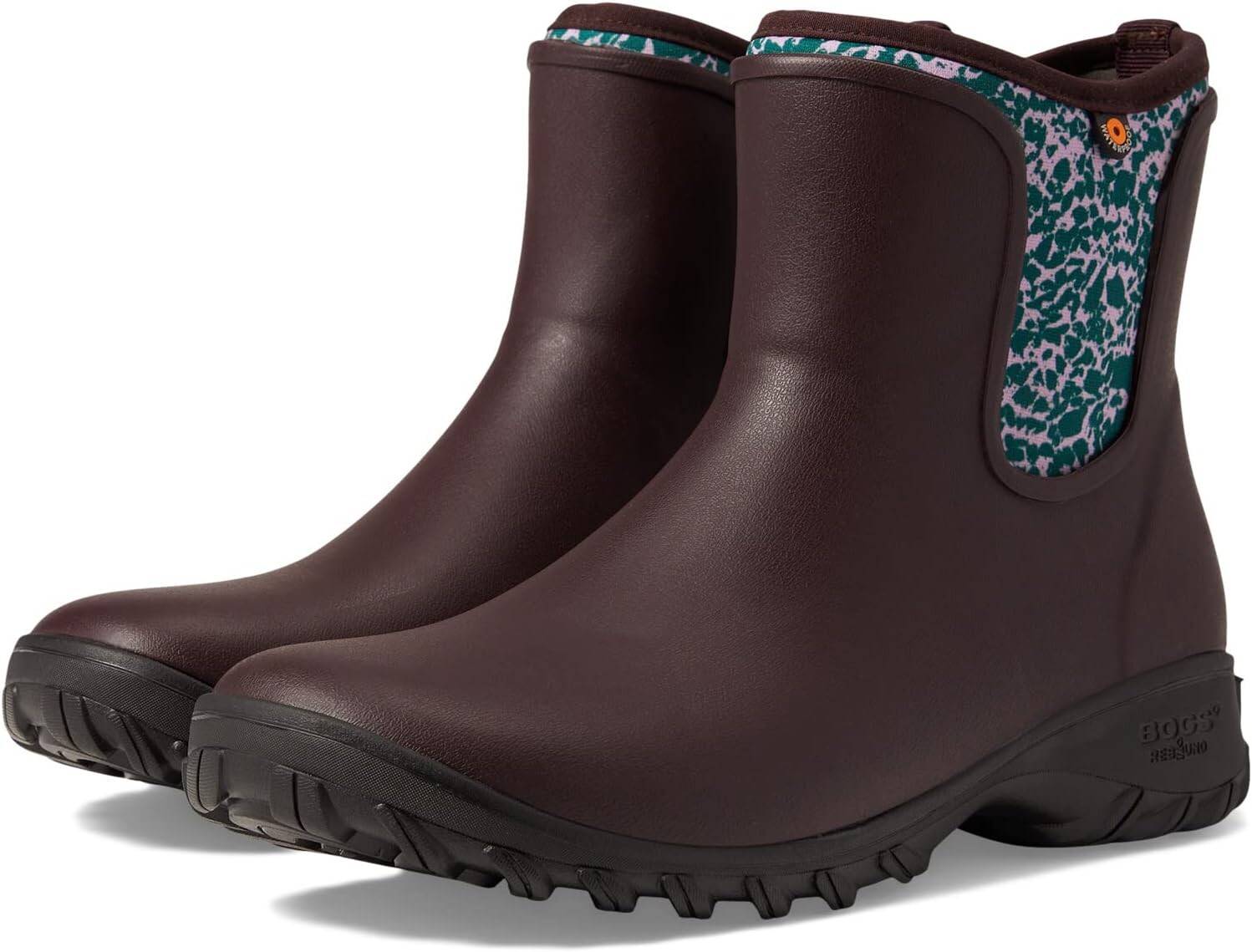 

Ботинки Bogs Sauvie Slip-On Boot Spotty, цвет Burgundy Multi