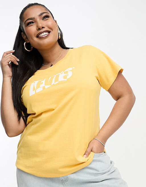 

Желтая футболка с логотипом Levi's Plus, Желтый