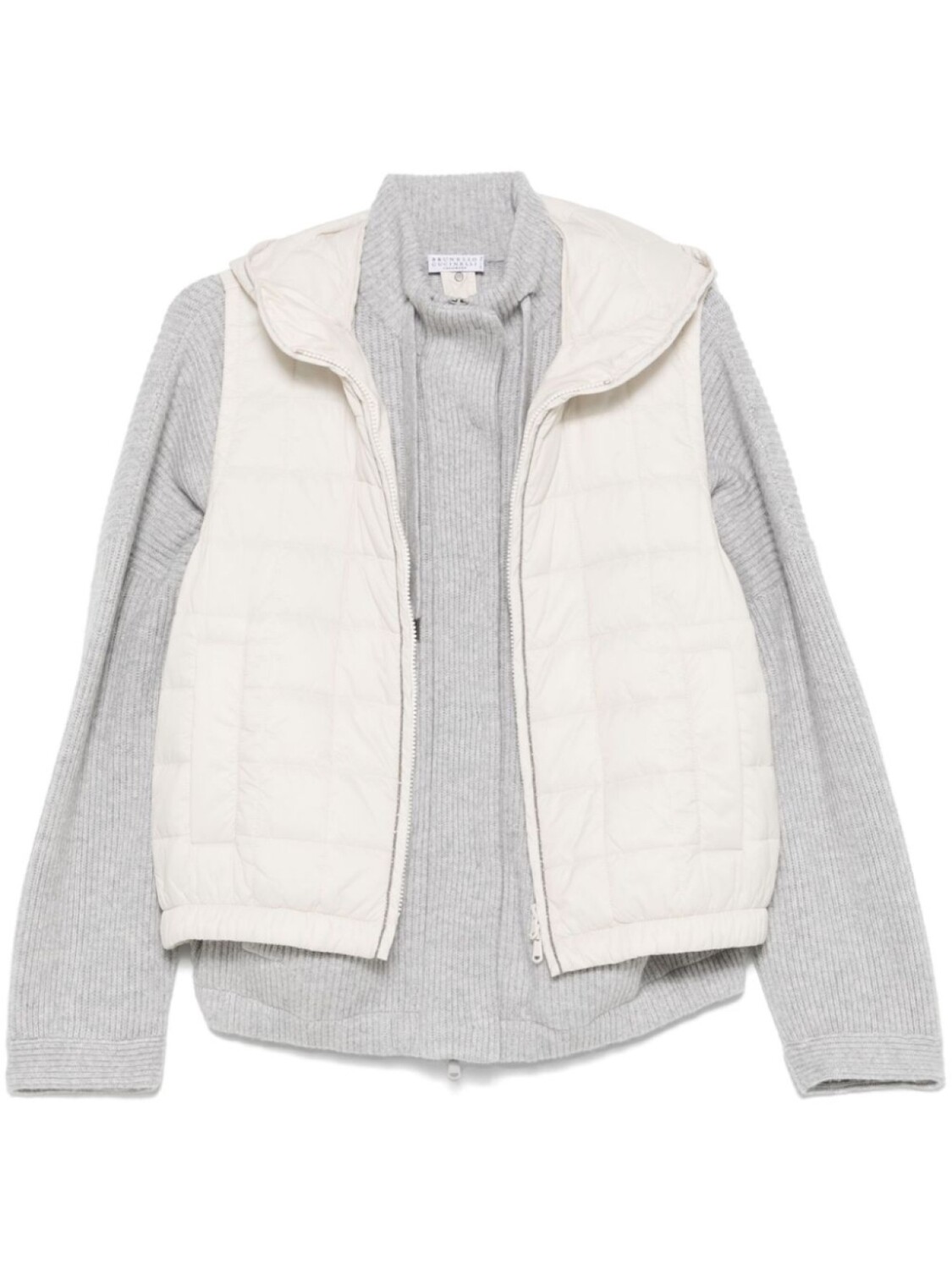 

Многослойный кардиган Brunello Cucinelli, серый