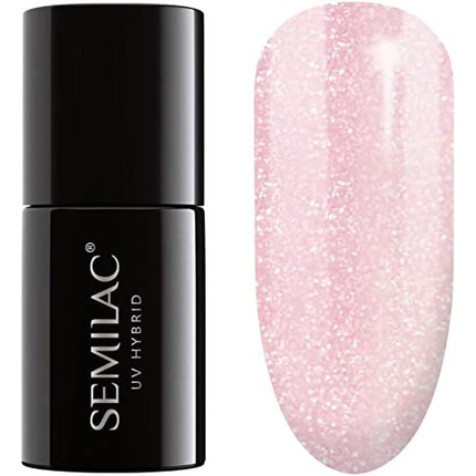 Лак для ногтей Semilac Pink Crystals 164 UV гибридный 7 мл