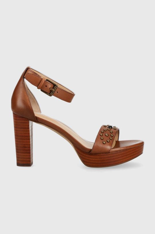 Кожаные сандалии SYLVIA Lauren Ralph Lauren, коричневый
