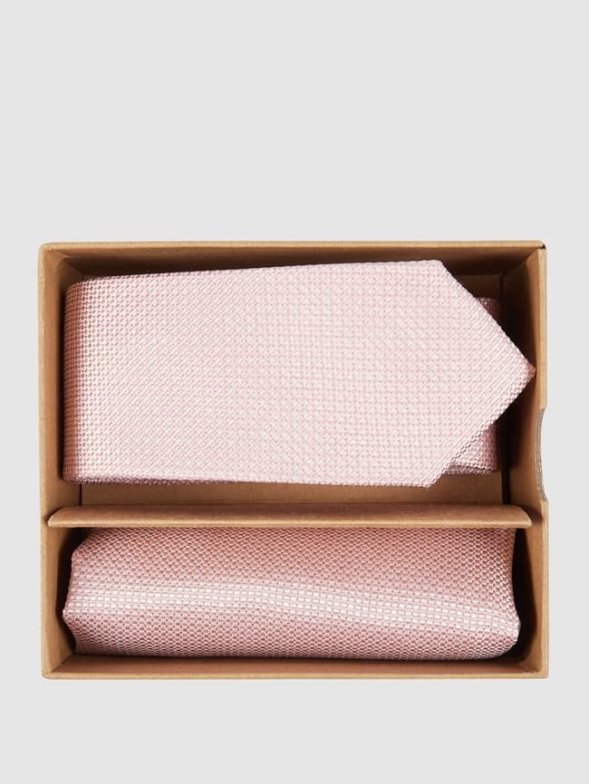 Комплект из галстука и нагрудного платка Prince Bowtie, розовый