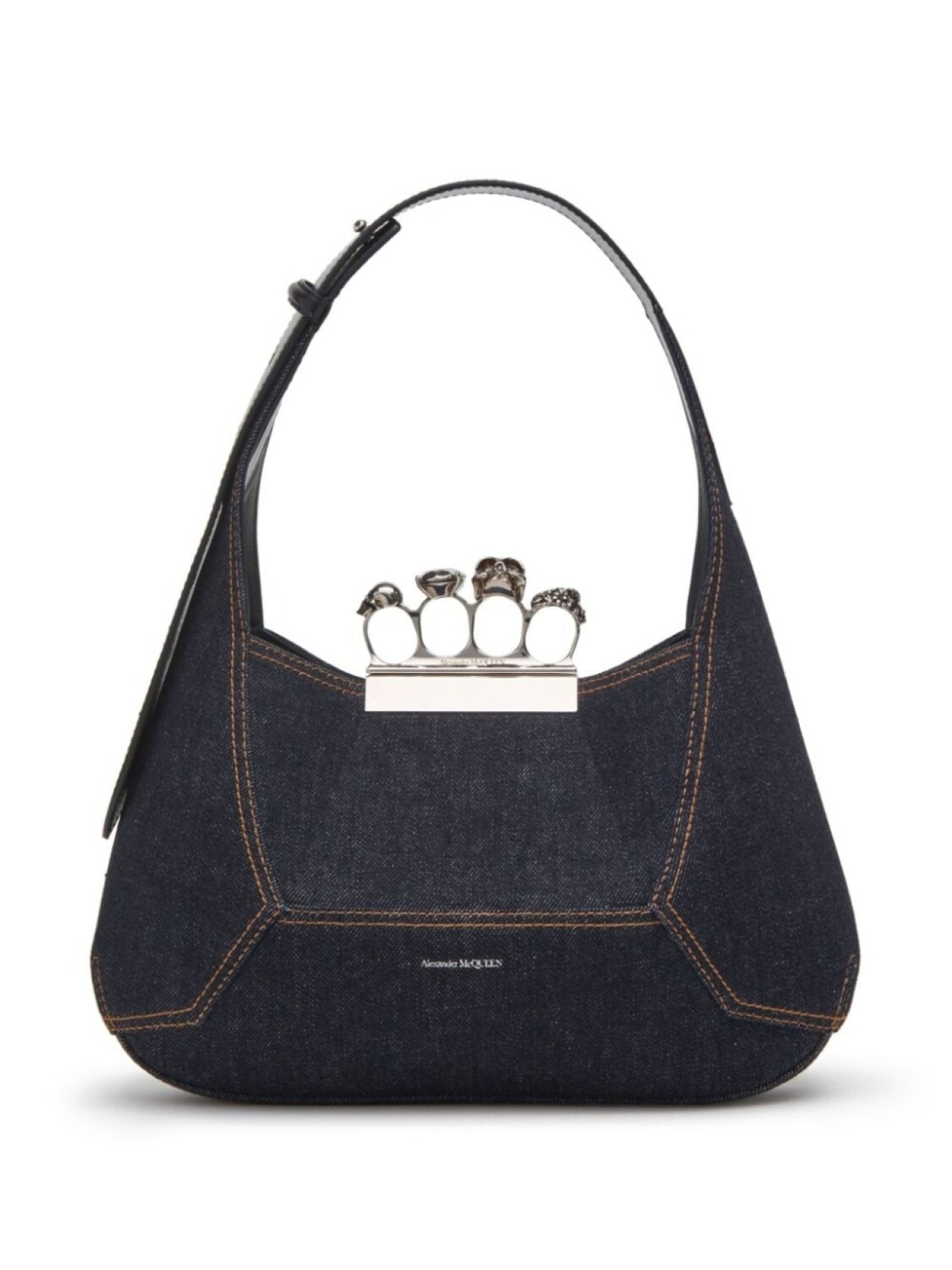 

Alexander McQueen джинсовая сумка-тоут The Jewelled, синий