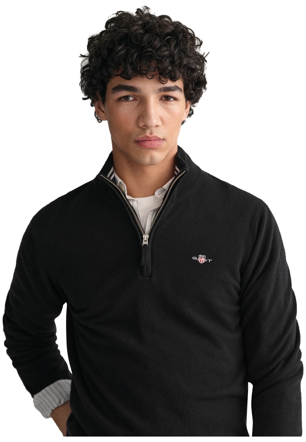 

Джемпер SUPERFINE HALF-ZIP GANT, черный