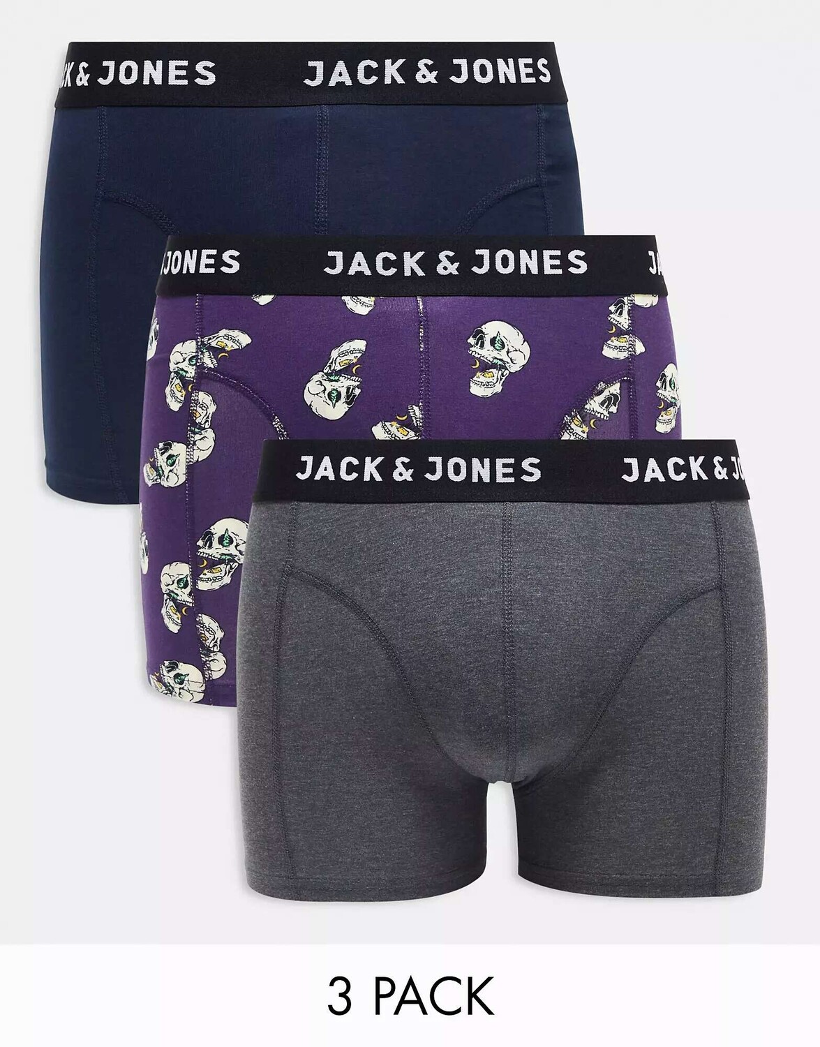 

Jack & Jones, 3 пары плавок в виде черепов