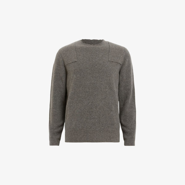 

Джемпер Pointer из шерстяной смеси с эффектом потертости Allsaints, коричневый