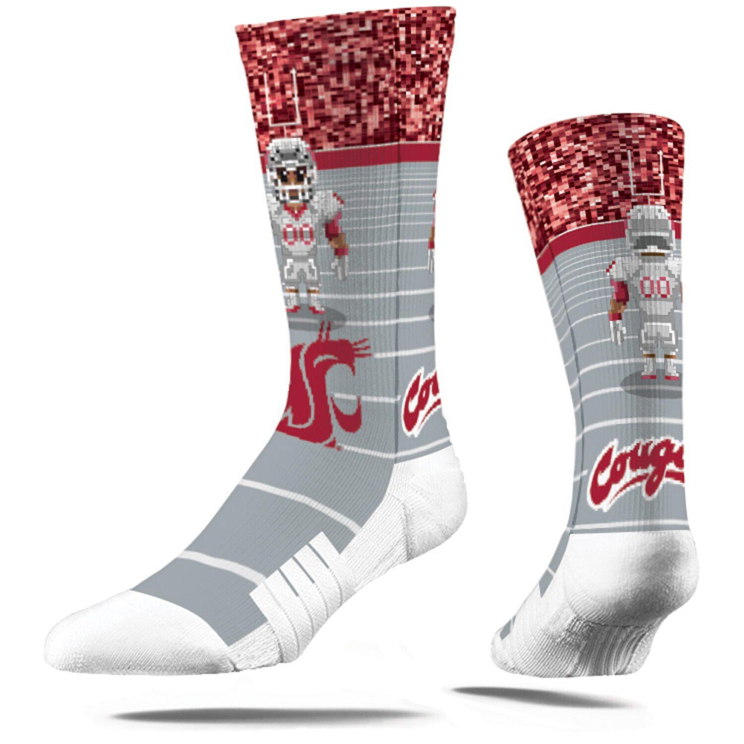 

Молодежные 8-битные носки Crew Strideline Washington State Cougars Unbranded