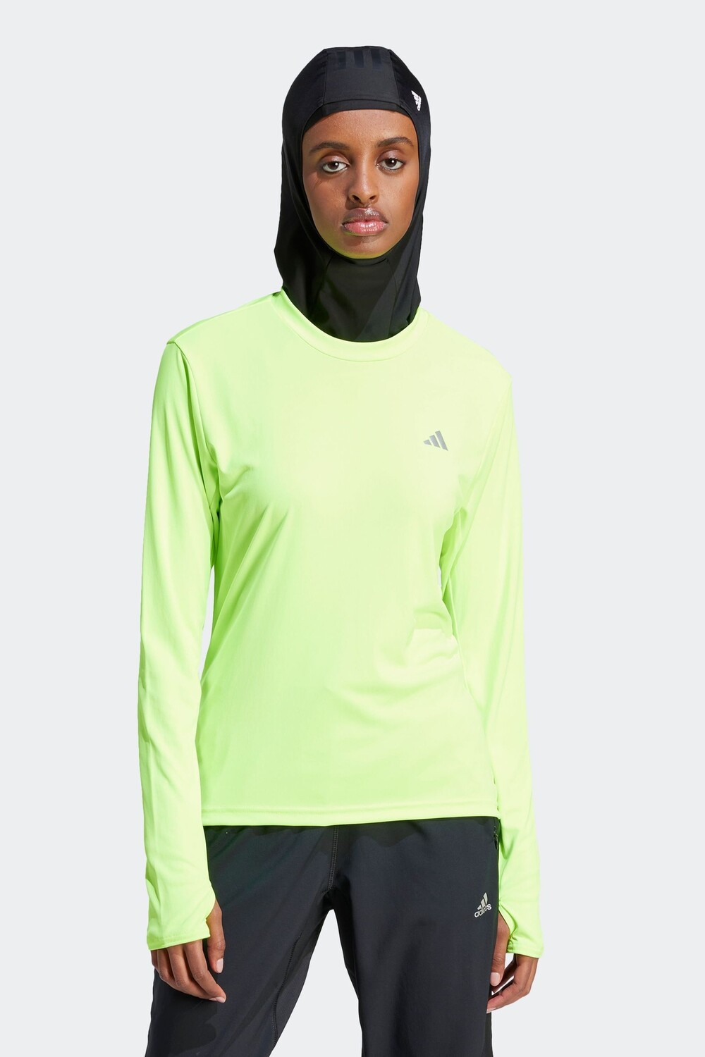 

Футболка Performance Running Run It с длинными рукавами adidas, зеленый