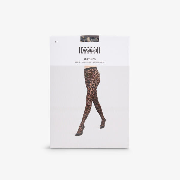 

Колготки из эластичной ткани с логотипом на поясе Wolford, черный
