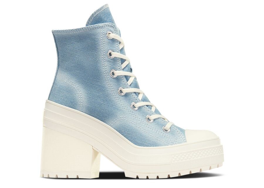 

Кроссовки Converse Wmns Chuck 70 De Luxe Heel High, цвет Distressed Navy Denim