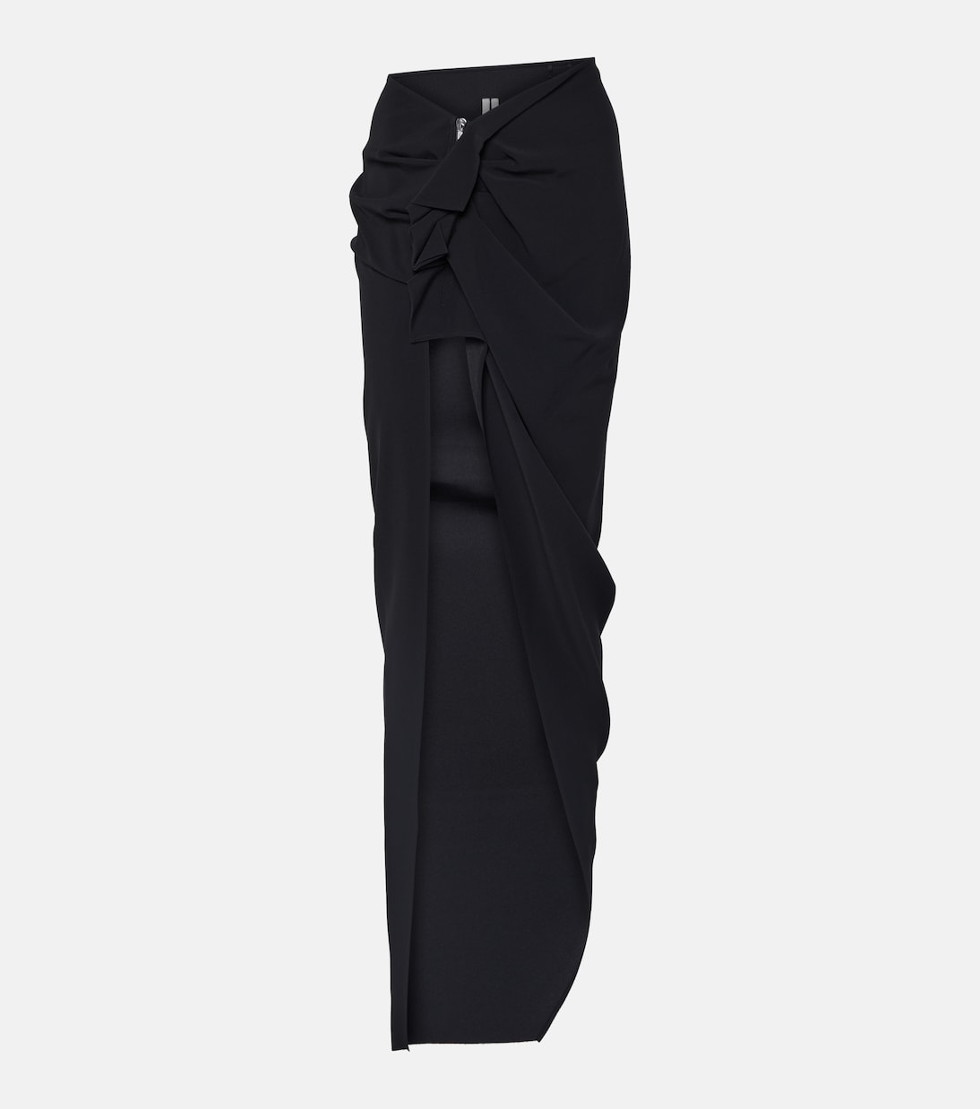 Асимметричная юбка макси с высокой посадкой Rick Owens, черный