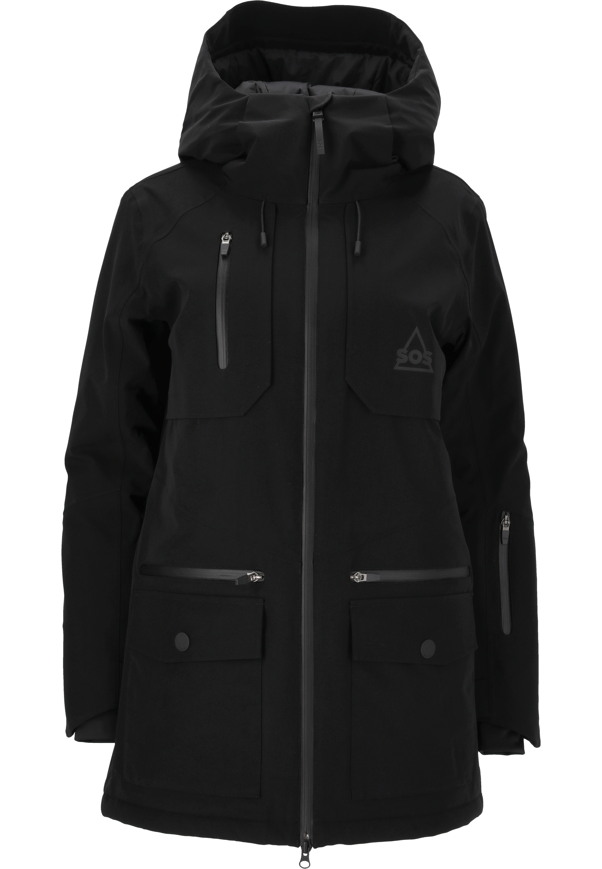 Лыжная куртка SOS Skijacke Aspen, цвет 1001 Black лыжная куртка sos цвет zwart