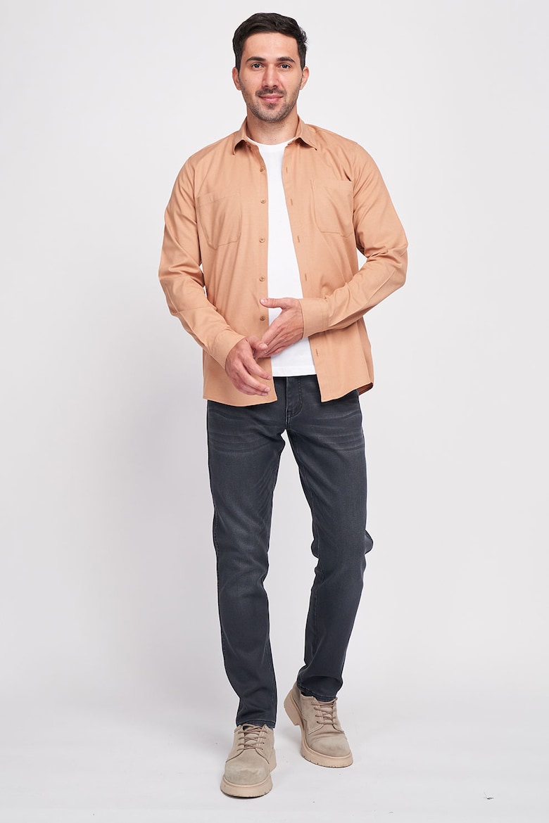Рубашка с нагрудными карманами Kvl By Kenvelo, коричневый жилет с капюшоном kvl by kenvelo коричневый