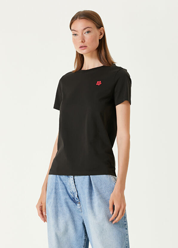 

Футболка с цветочным принтом «боке» Kenzo, черный