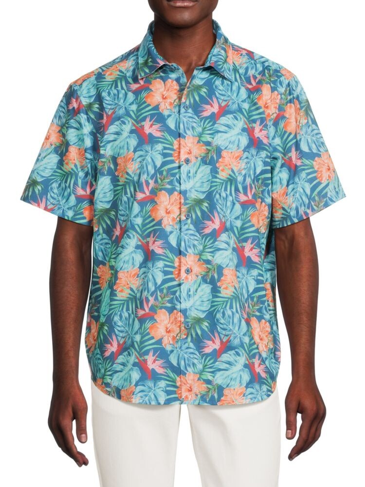 

Рубашка с тропическим принтом Tommy Bahama, цвет Dutch Blue Multi