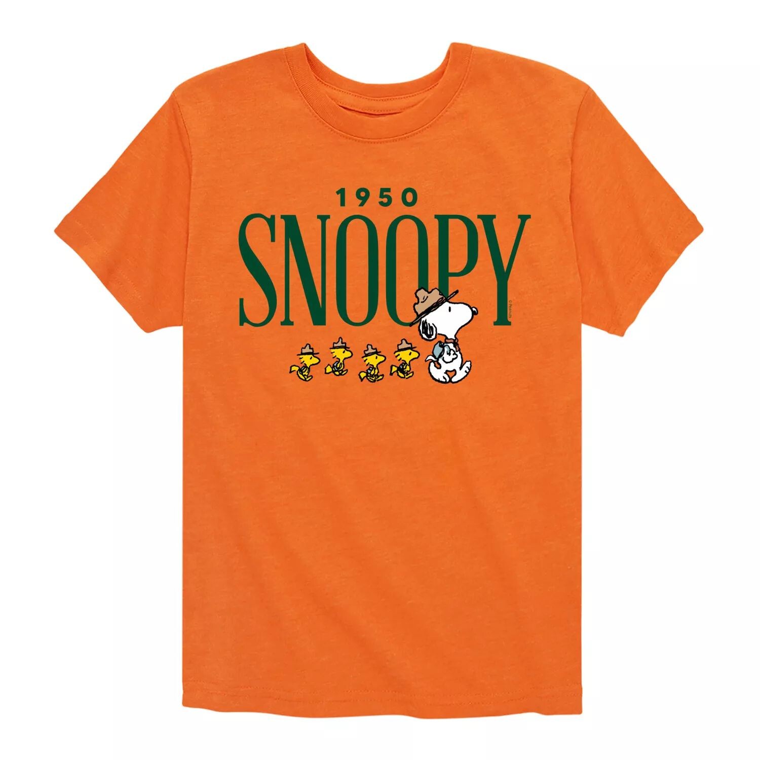

Футболка Peanuts 1950 Snoopy Camping с рисунком для мальчиков 8–20 лет Licensed Character, оранжевый