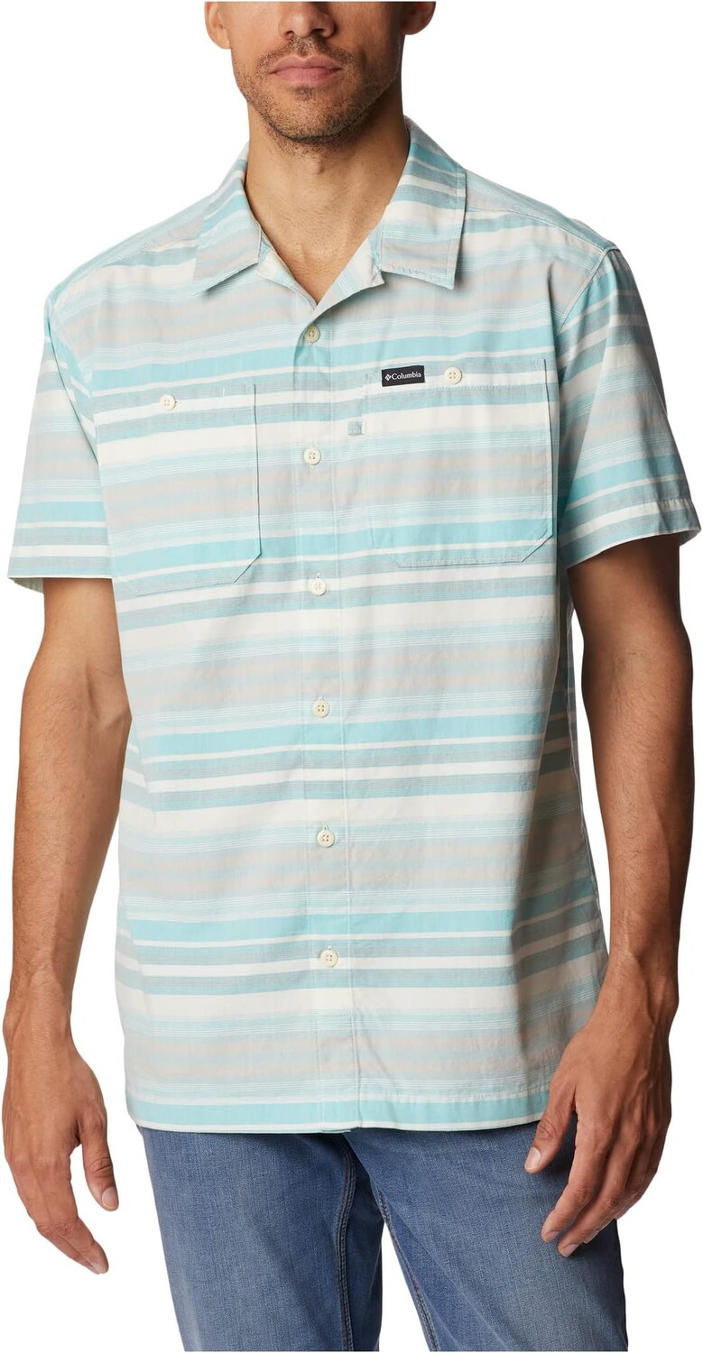 

Рубашка Scenic Ridge Short Sleeve Columbia, цвет Bamboo Forest Stripe