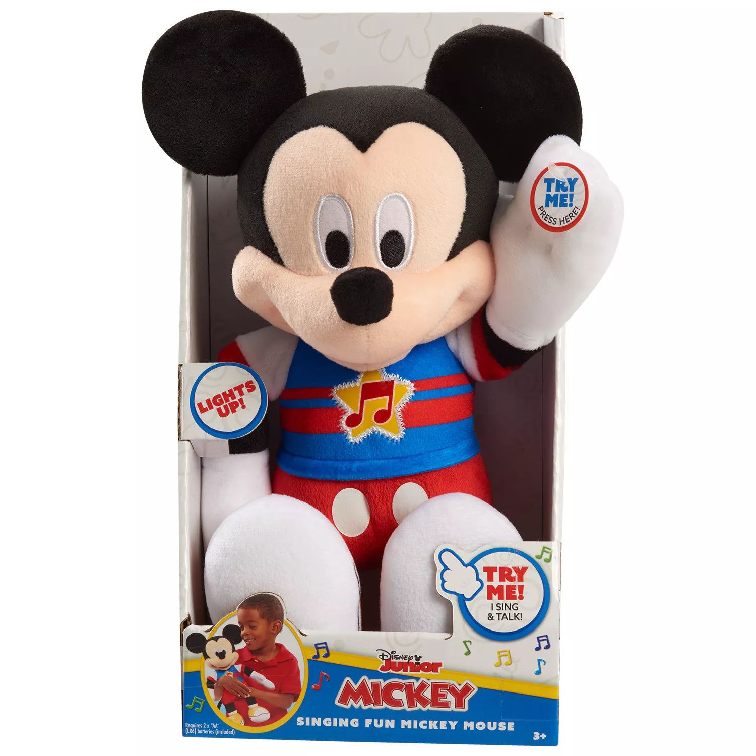 цена Disney Junior Микки Маус Funhouse поющий веселый плюшевый Микки Маус Disney