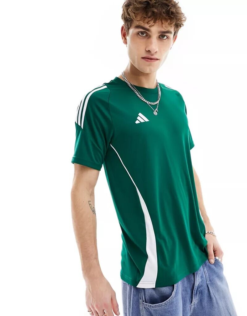 Зеленая футболка adidas Tiro 24 Jersey adidas performance