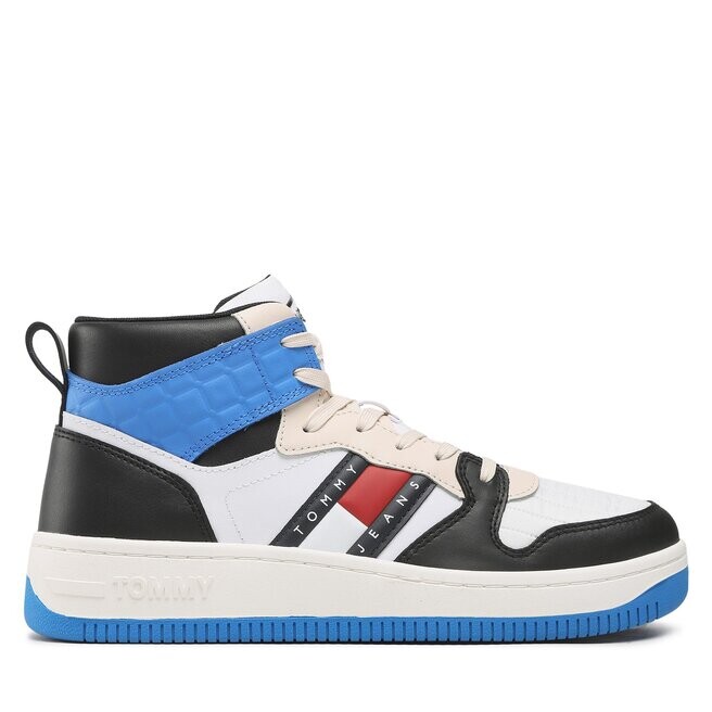 

Кроссовки Tommy Jeans Mid Cut Basket EM0EM01075 Black BDS, белый цвет