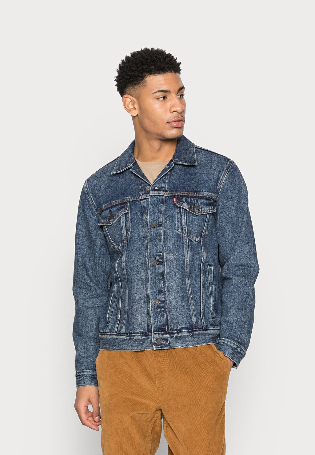 

Джинсовая куртка Levi's The Trucker Jacket, террасный дальнобойщик, Серый