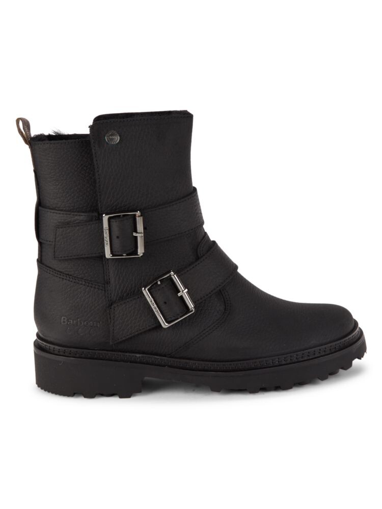 

Байкерские ботинки на подкладке из искусственного меха Spear Barbour, черный