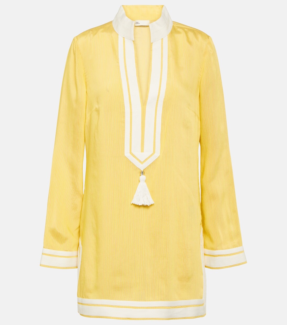 

Полосатая туника Tory Burch, желтый