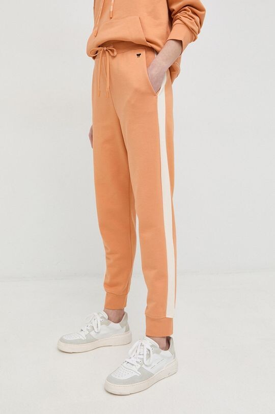 

Хлопковые спортивные брюки Weekend Max Mara, оранжевый