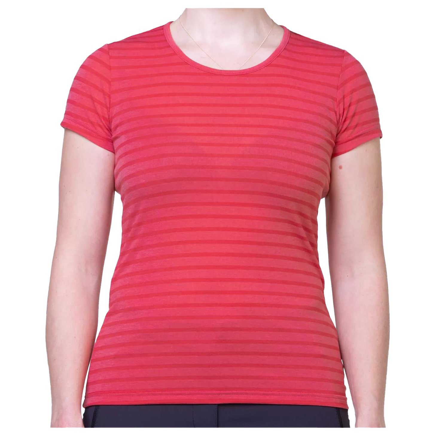 Функциональная рубашка Mountain Equipment Women's Groundup Stripe Tee, цвет Rosewood Stripe