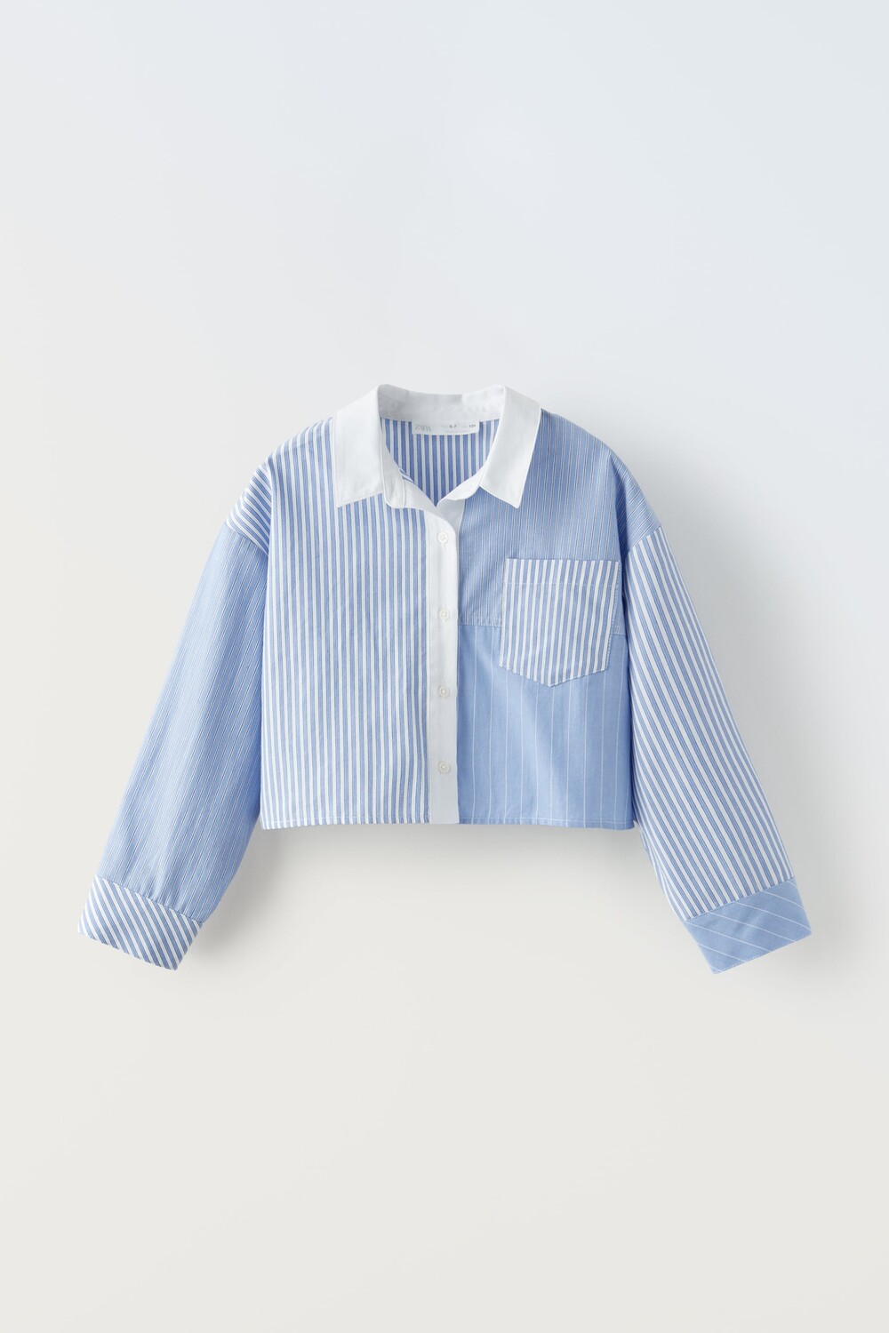 

Рубашка из поплина мини-размера Zara, синий