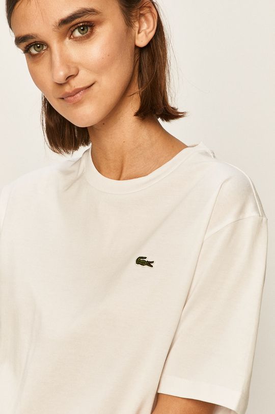 

Хлопковая футболка Lacoste, белый