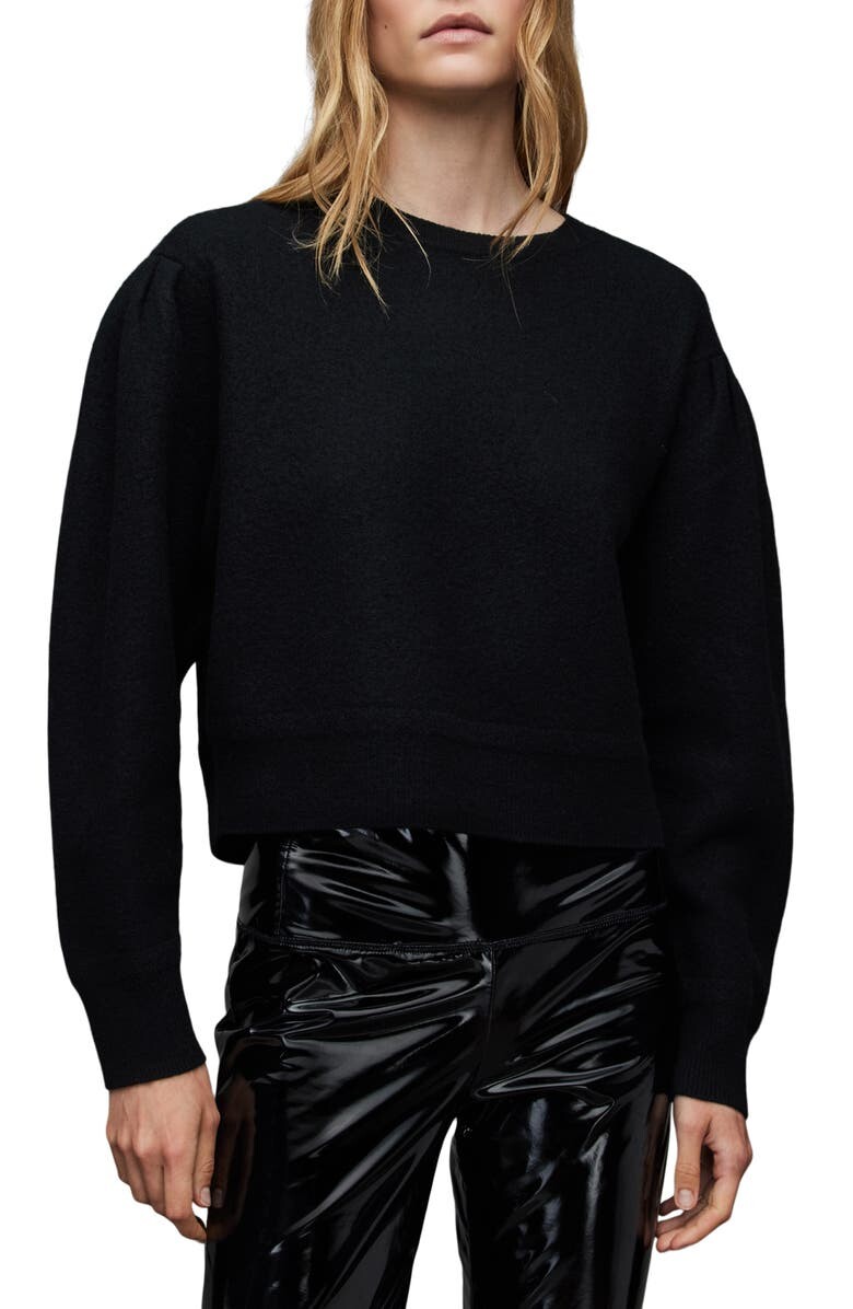 

Свитер Vika из шерсти мериноса ALLSAINTS, черный