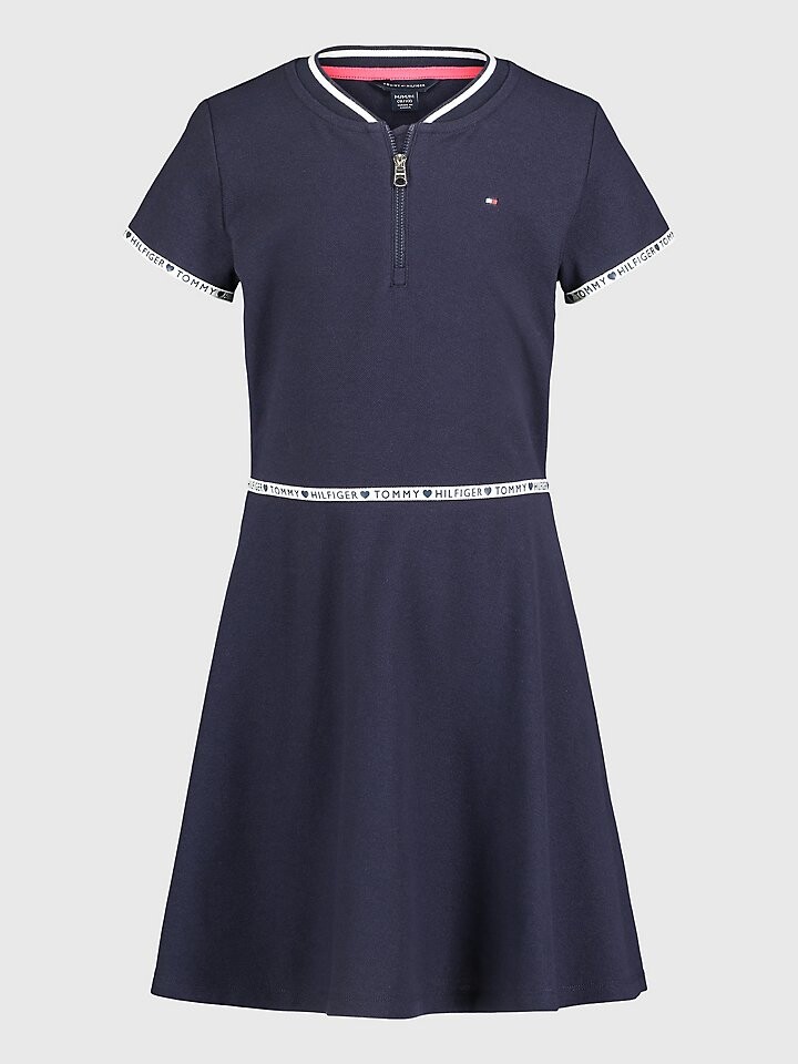 

Детское платье с молнией на четверть для больших детей Tommy Hilfiger