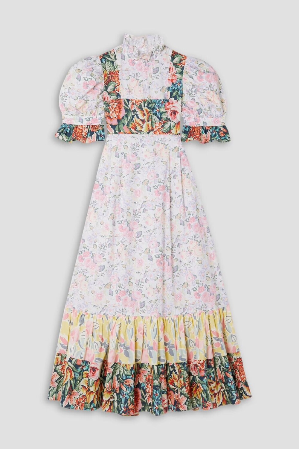 

Платье миди Laura Ashley Ruthin из хлопкового поплина со вставками и цветочным принтом Batsheva X Laura Ashley, белый