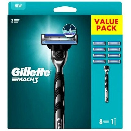 цена Бритва Gillette Mach 3 + 8 лезвий