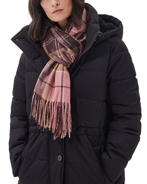 

Шарф Hailes в клетку тартан Barbour, цвет Pink
