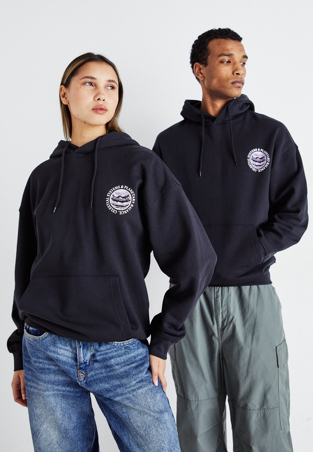 

Толстовка Onsprint Vintage Hoodie Unisex Only & Sons, черный