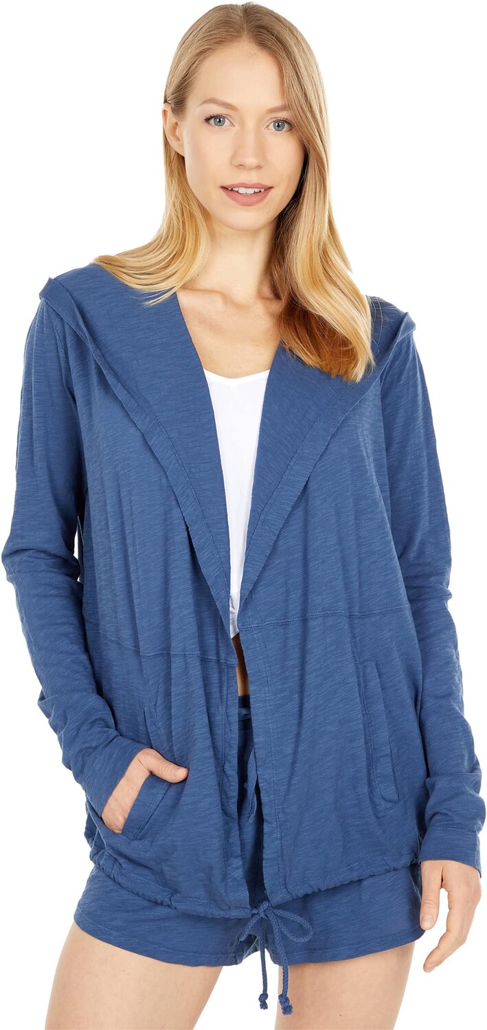 

Свитер bobi Los Angeles Slubbed Jersey Hoodie Cardigan, цвет Coast