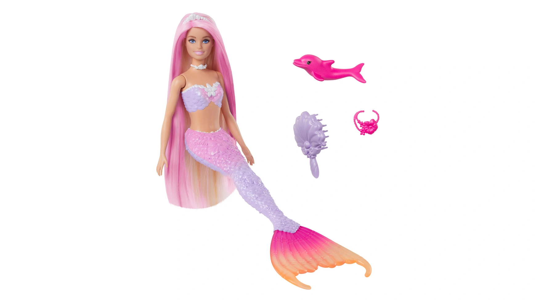 Кукла-русалка Barbie с эффектом изменения цвета. фото