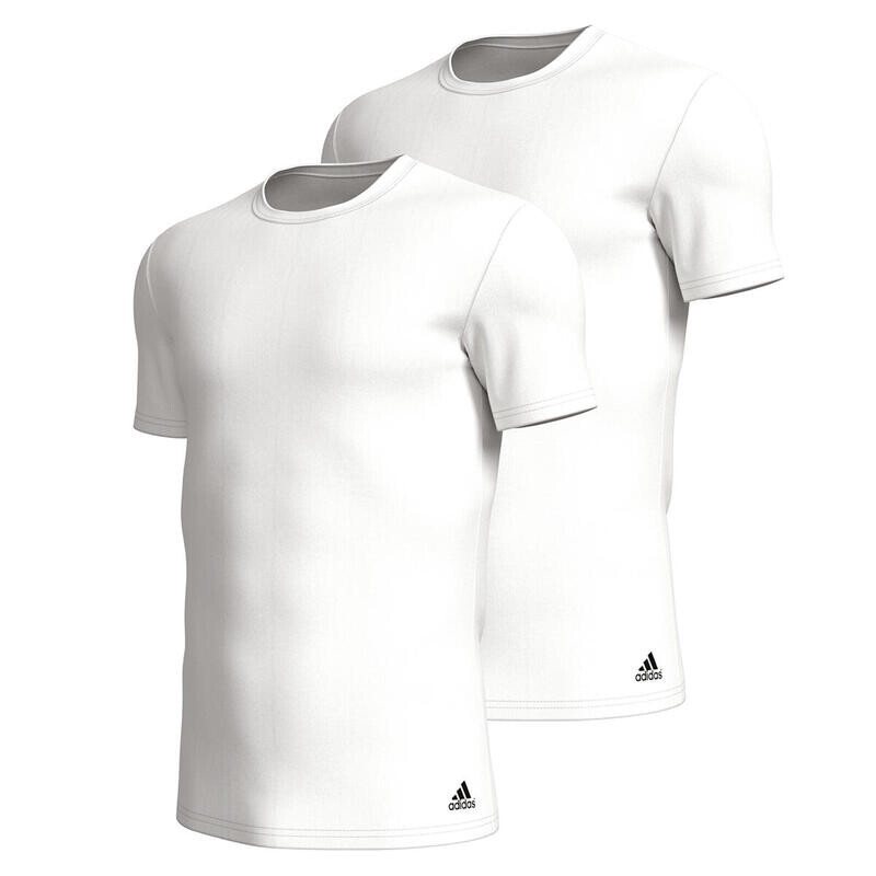 

Футболка мужская, 2 шт., облегающая фигуру. ADIDAS, цвет weiss