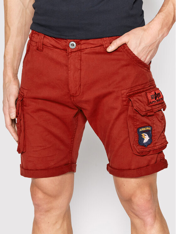 

Тканевые шорты стандартного кроя Alpha Industries, красный