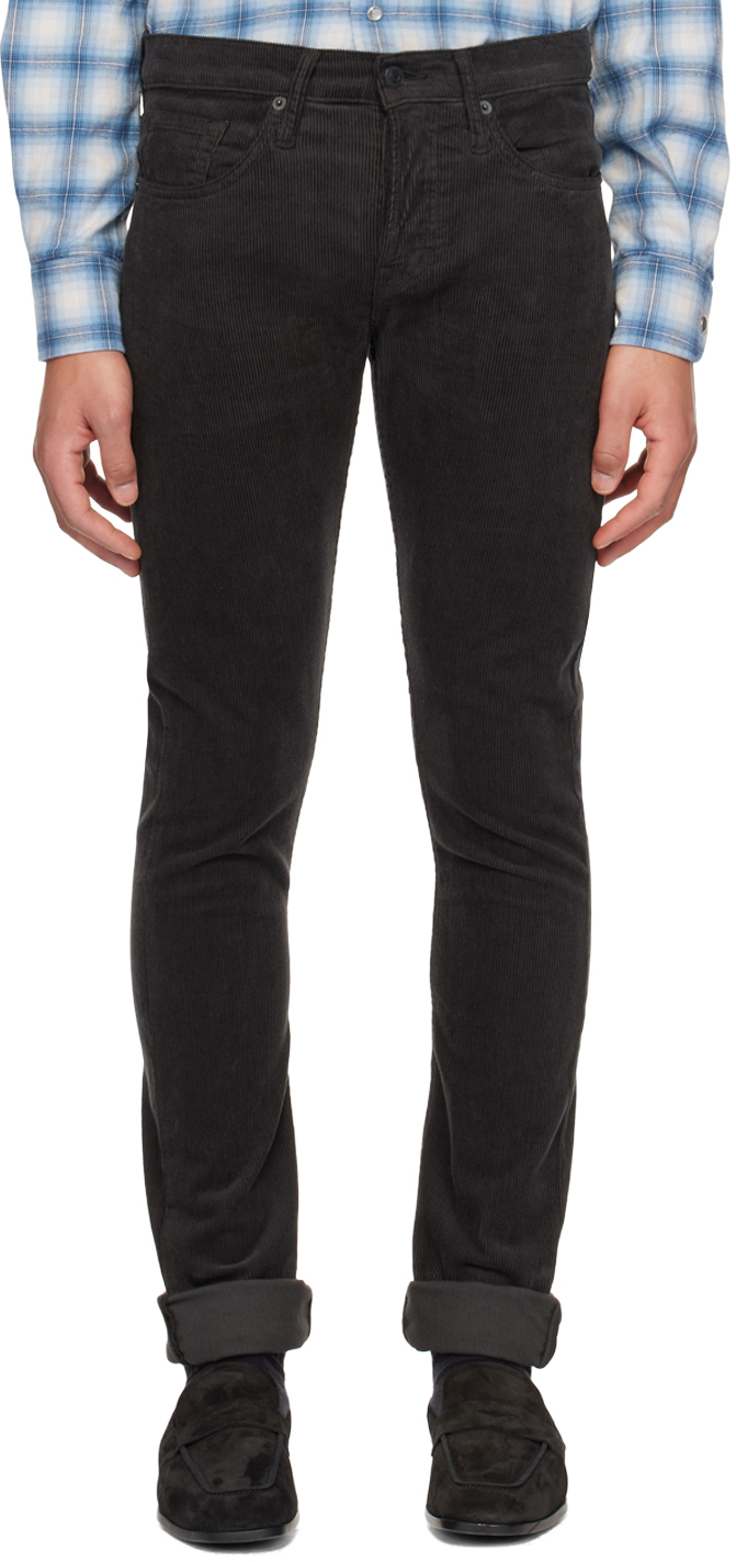 цена Черные зауженные джинсы Tom Ford