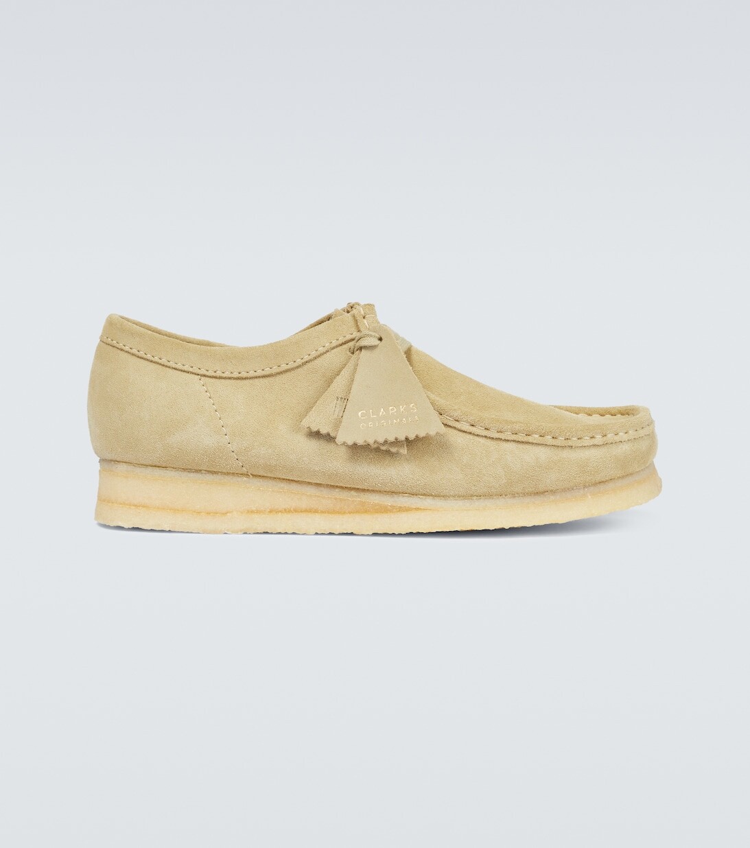 Замшевые ботинки Wallabee Clarks Originals, бежевый замшевые мокасины wallabee clarks originals хаки