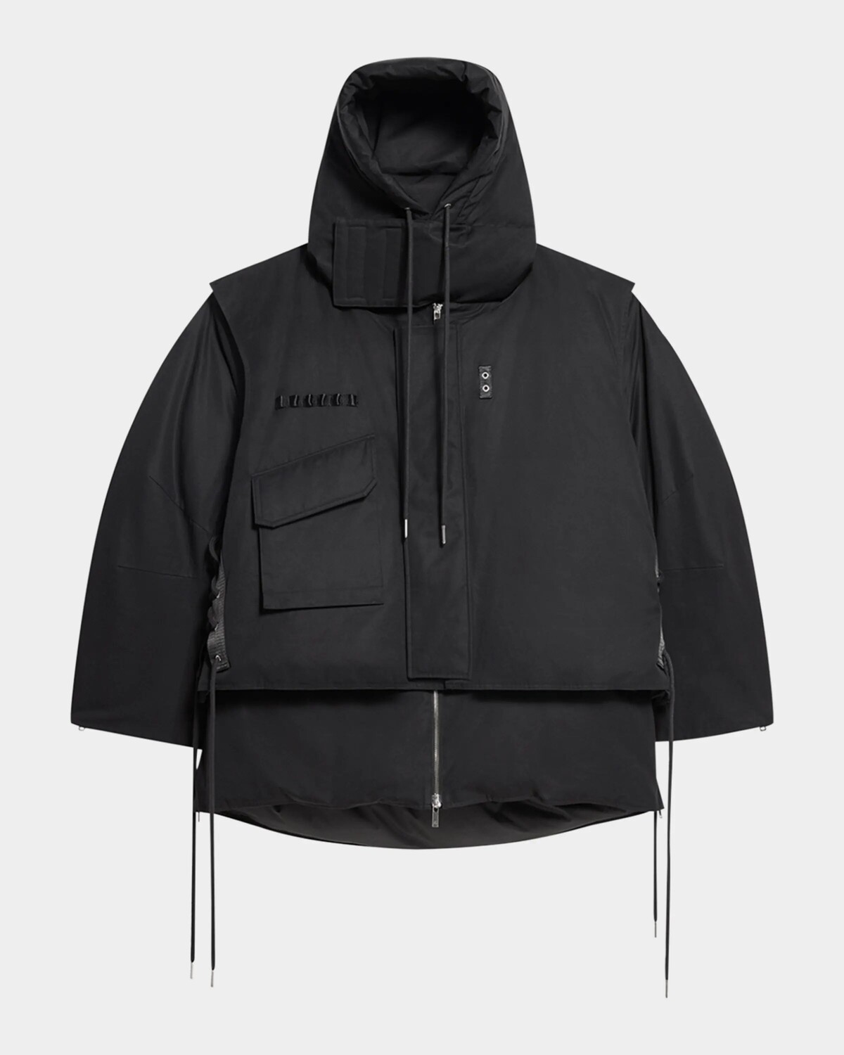 

Мужская двухслойная парка с капюшоном Helmut Lang, черный