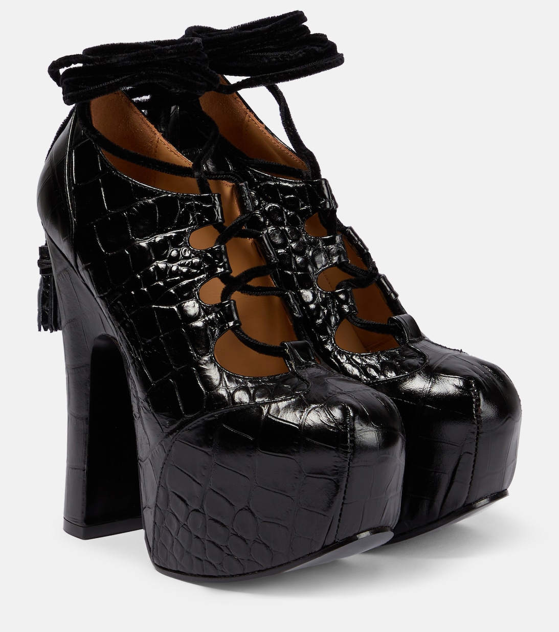 цена Кожаные туфли на платформе Vivienne Westwood, черный