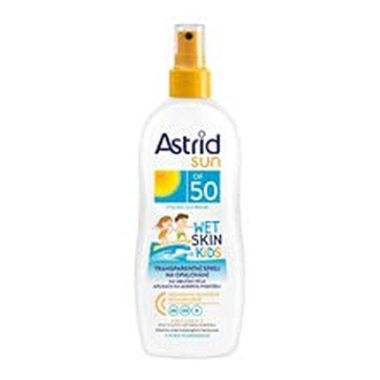 

Spf 50 Sun Kids Прозрачный солнцезащитный спрей 150 мл, Astrid