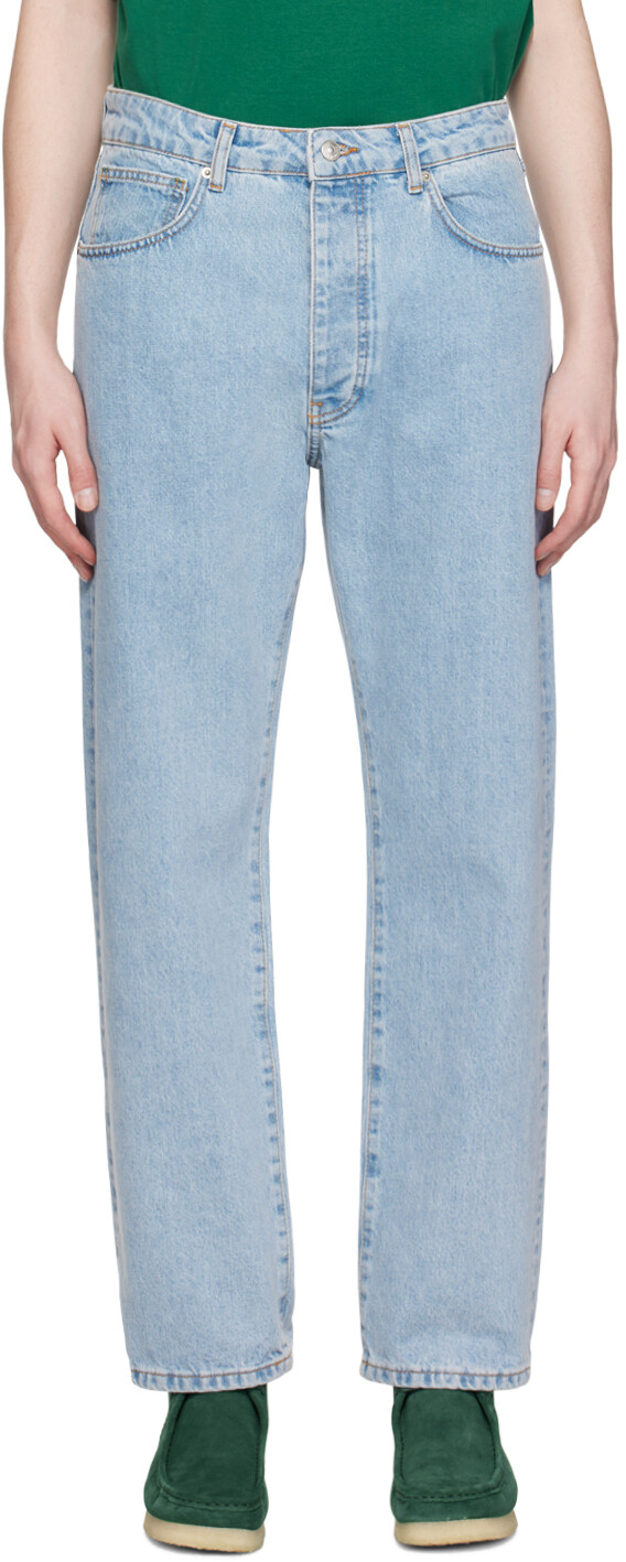 

Синие джинсы Drole De Monsieur Le Jeans Delave Jeans