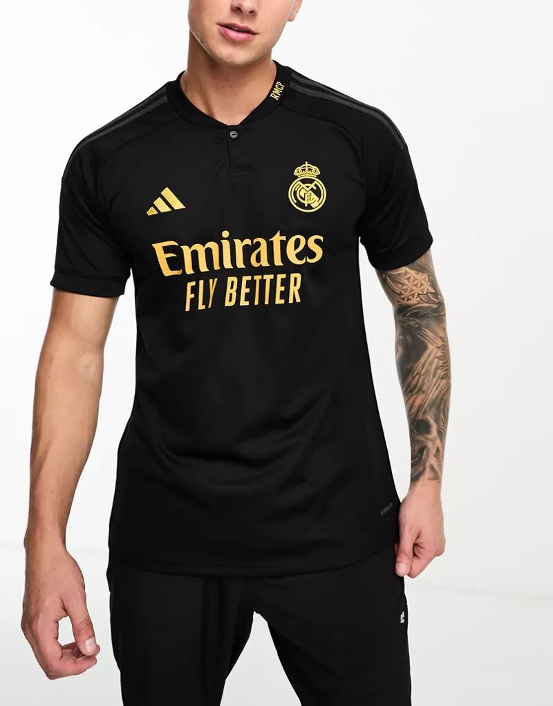 Черная футболка из джерси adidas Football Real Madrid adidas performance