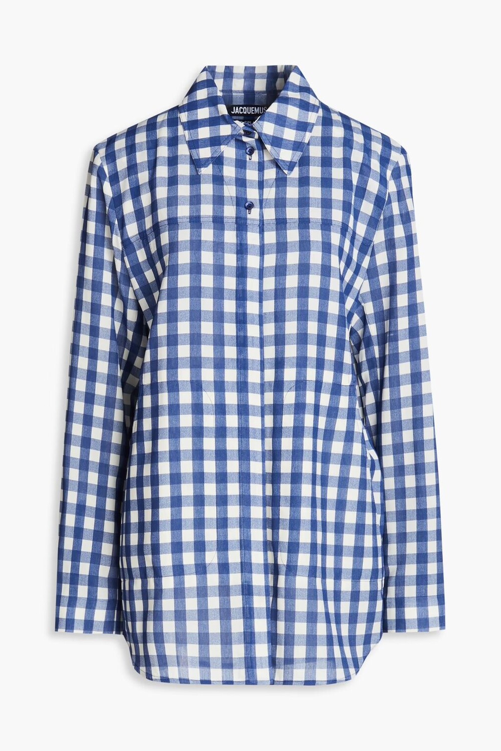 

Рубашка Passio в мелкую клетку Jacquemus, темно-синий
